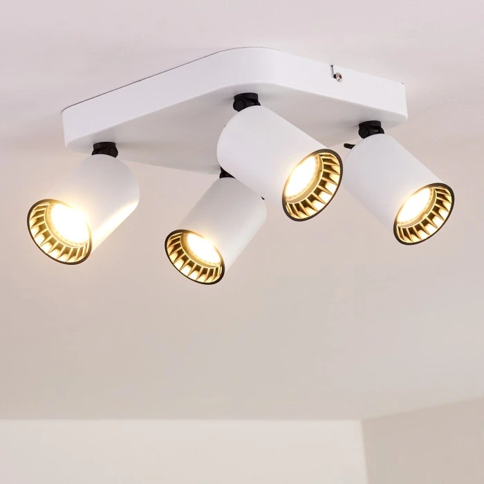 Hofstein Kullaberg Deckenleuchte Weiß, 4-flammig 3 Hofstein Kullaberg Deckenleuchte Weiß, 4-flammig – Bild 3