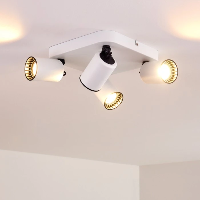 Hofstein Kullaberg Deckenleuchte Weiß, 4-flammig 5 Hofstein Kullaberg Deckenleuchte Weiß, 4-flammig – Bild 5