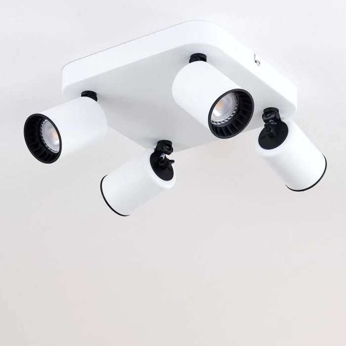 Hofstein Kullaberg Deckenleuchte Weiß, 4-flammig 6 Hofstein Kullaberg Deckenleuchte Weiß, 4-flammig – Bild 6