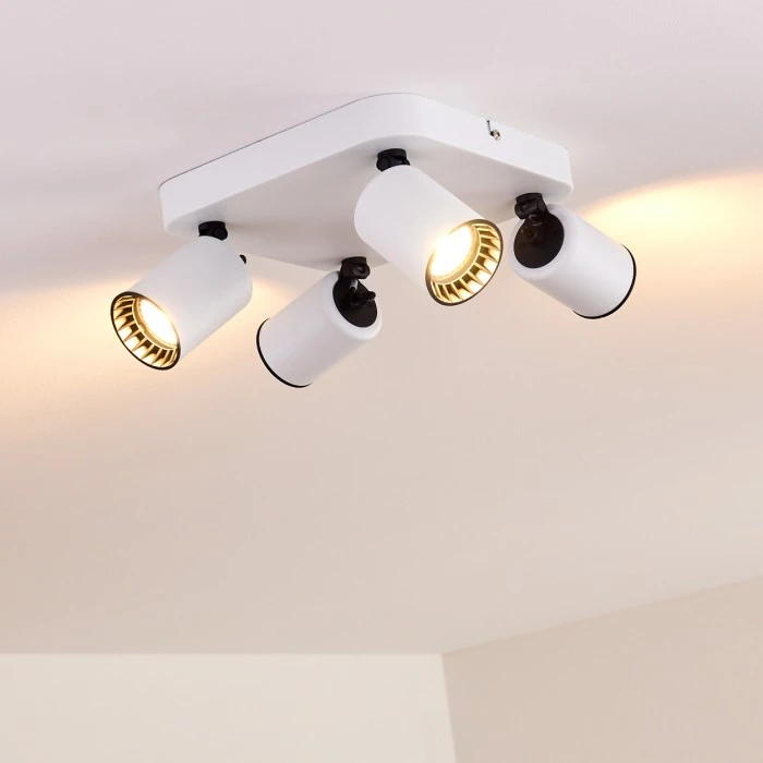 Hofstein Kullaberg Deckenleuchte Weiß, 4-flammig 7 Hofstein Kullaberg Deckenleuchte Weiß, 4-flammig – Bild 7