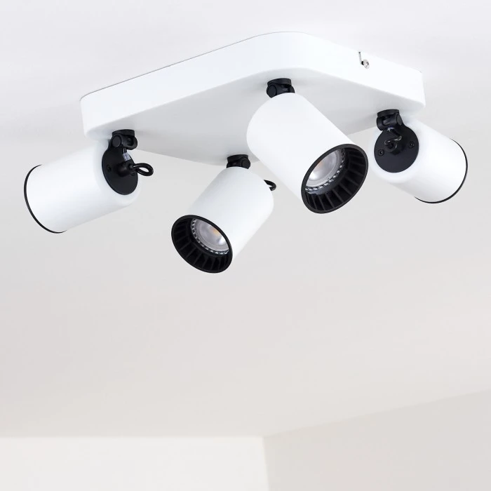 Hofstein Kullaberg Deckenleuchte Weiß, 4-flammig 8 Hofstein Kullaberg Deckenleuchte Weiß, 4-flammig – Bild 8