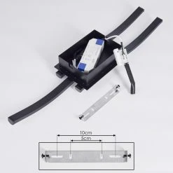 Hofstein Kumahu Deckenleuchte LED Schwarz, 1-flammig -Bürolampen Verkäufe kumahu deckenleuchte h3445990 4