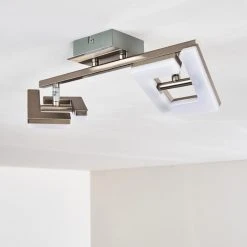 Hofstein Lago Deckenspot LED Nickel-Matt, 2-flammig -Bürolampen Verkäufe lago deckenspot h3010075 do4 15