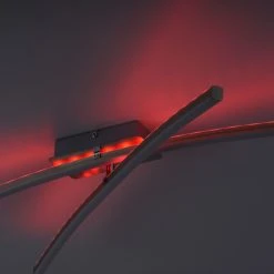 Leuchten Direkt ALINA Deckenleuchte LED Stahl gebürstet, 2-flammig, Fernbedienung, Farbwechsler -Bürolampen Verkäufe leuchten direkt alina deckenleuchte 11255 55 5