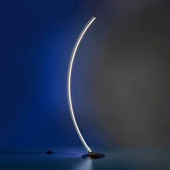 Leuchten Direkt ALINA Stehleuchte LED Stahl gebürstet, 1-flammig, Fernbedienung, Farbwechsler -Bürolampen Verkäufe leuchten direkt alina stehleuchte 11254 55 11