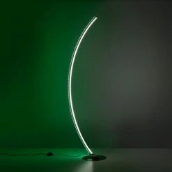 Leuchten Direkt ALINA Stehleuchte LED Stahl gebürstet, 1-flammig, Fernbedienung, Farbwechsler -Bürolampen Verkäufe leuchten direkt alina stehleuchte 11254 55 12