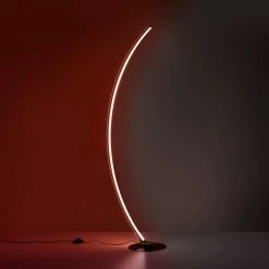 Leuchten Direkt ALINA Stehleuchte LED Stahl gebürstet, 1-flammig, Fernbedienung, Farbwechsler -Bürolampen Verkäufe leuchten direkt alina stehleuchte 11254 55 13