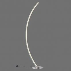 Leuchten Direkt ALINA Stehleuchte LED Stahl gebürstet, 1-flammig, Fernbedienung, Farbwechsler -Bürolampen Verkäufe leuchten direkt alina stehleuchte 11254 55 14