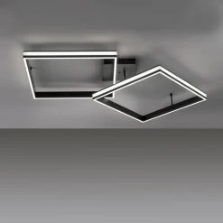 Leuchten Direkt ELIS Deckenleuchte LED Schwarz, 2-flammig, Fernbedienung -Bürolampen Verkäufe leuchten direkt elis deckenleuchte 14700 18 6