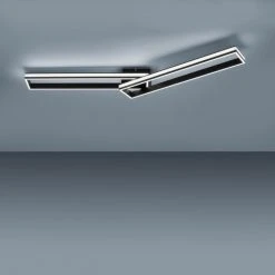 Leuchten Direkt ELIS Deckenleuchte LED Schwarz, 2-flammig, Fernbedienung -Bürolampen Verkäufe leuchten direkt elis deckenleuchte 14701 18 8