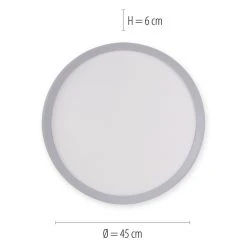 Leuchten Direkt GALACTICA Deckenleuchte LED Weiß, 1-flammig, Fernbedienung, Farbwechsler -Bürolampen Verkäufe leuchten direkt galactica deckenleuchte 15555 16 3