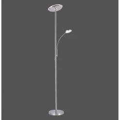 Leuchten Direkt HANS Stehleuchte LED Edelstahl, 2-flammig