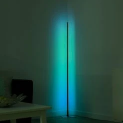 Leuchten Direkt HENRY Stehleuchte LED Stahl gebürstet, 1-flammig, Fernbedienung -Bürolampen Verkäufe leuchten direkt henry stehleuchte 11788 55 5