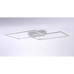 Leuchten Direkt IVEN Deckenleuchte LED Edelstahl, 2-flammig, Fernbedienung -Bürolampen Verkäufe leuchten direkt iven deckenleuchte 14017 55 7