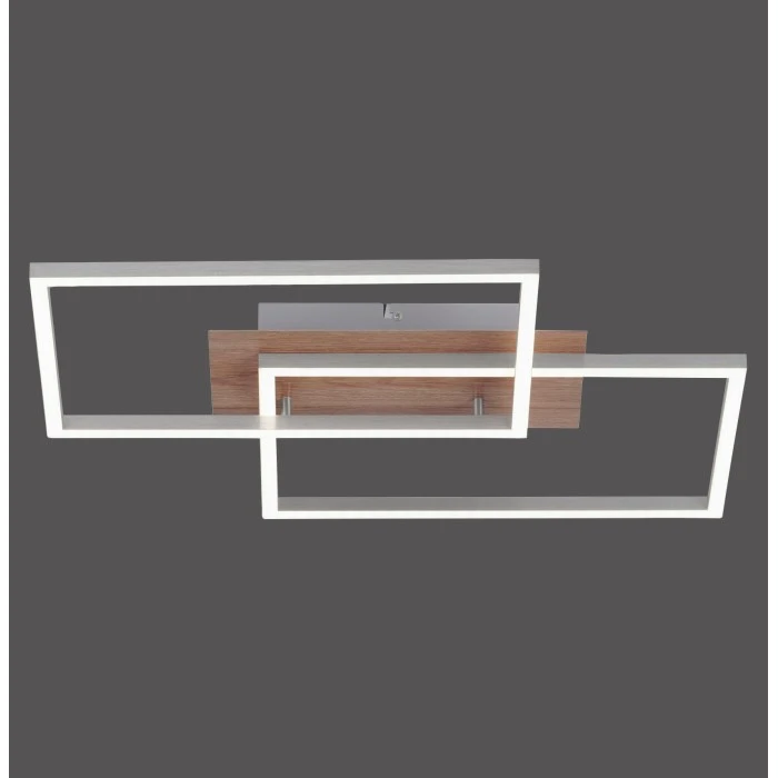 Leuchten Direkt IVEN Deckenleuchte LED Holz hell, 2-flammig, Fernbedienung 2 Leuchten Direkt IVEN Deckenleuchte LED Holz hell, 2-flammig, Fernbedienung – Bild 2