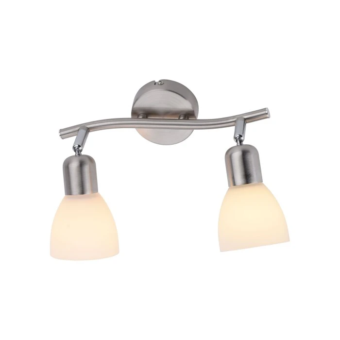 Leuchten Direkt KARO Deckenleuchte Stahl gebürstet, 2-flammig 4 Leuchten Direkt KARO Deckenleuchte Stahl gebürstet, 2-flammig – Bild 4