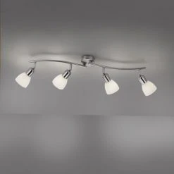 Leuchten Direkt KARO Deckenleuchte Stahl gebürstet, 4-flammig 9 Leuchten Direkt KARO Deckenleuchte Stahl gebürstet, 4-flammig -Bürolampen Verkäufe leuchten direkt karo deckenleuchte 11954 55 3