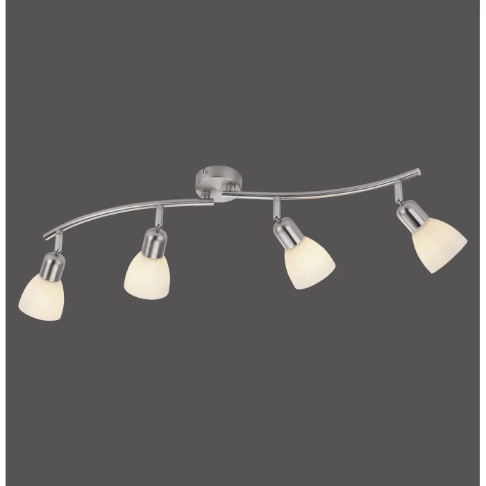 Leuchten Direkt KARO Deckenleuchte Stahl gebürstet, 4-flammig 6 Leuchten Direkt KARO Deckenleuchte Stahl gebürstet, 4-flammig – Bild 6