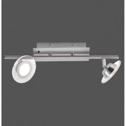 Leuchten Direkt LOLA-MIKE Deckenleuchte LED Edelstahl, 2-flammig, Fernbedienung, Farbwechsler -Bürolampen Verkäufe leuchten direkt lola mike deckenleuchte 12092 55 4