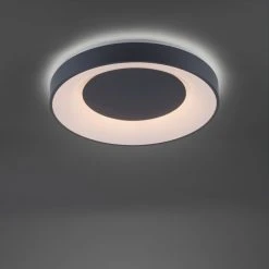 Leuchten Direkt LOLAsmart-ANIKA Deckenleuchte LED Anthrazit, 1-flammig, Fernbedienung, Farbwechsler -Bürolampen Verkäufe leuchten direkt lolasmart anika deckenleuchte 14346 18 4