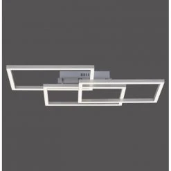 Leuchten Direkt LOLAsmart-MAXI Deckenleuchte LED Stahl gebürstet, 3-flammig, Fernbedienung, Farbwechsler -Bürolampen Verkäufe leuchten direkt lolasmart maxi deckenleuchte 16431 55 14