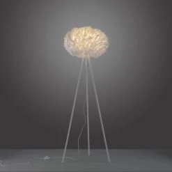 Leuchten Direkt LOLASMART-NAOMI Stehleuchte LED Weiß, 1-flammig, Fernbedienung -Bürolampen Verkäufe leuchten direkt lolasmart naomi stehleuchte 11212 16 4