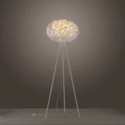 Leuchten Direkt LOLASMART-NAOMI Stehleuchte LED Weiß, 1-flammig, Fernbedienung -Bürolampen Verkäufe leuchten direkt lolasmart naomi stehleuchte 11212 16 7