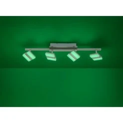 Leuchten Direkt LOLAsmart-SABI Deckenleuchte LED Nickel-Matt, 4-flammig, Fernbedienung, Farbwechsler -Bürolampen Verkäufe leuchten direkt lolasmart sabi deckenleuchte 12084 55 7