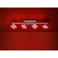 Leuchten Direkt LOLAsmart-SABI Deckenleuchte LED Nickel-Matt, 4-flammig, Fernbedienung, Farbwechsler -Bürolampen Verkäufe leuchten direkt lolasmart sabi deckenleuchte 12084 55 8