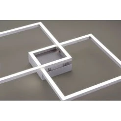 Leuchten Direkt Ls-MAXI Deckenleuchte LED Edelstahl, 2-flammig, Fernbedienung, Farbwechsler -Bürolampen Verkäufe leuchten direkt ls maxi deckenleuchte 16429 55 2