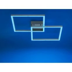 Leuchten Direkt Ls-MAXI Deckenleuchte LED Edelstahl, 2-flammig, Fernbedienung, Farbwechsler -Bürolampen Verkäufe leuchten direkt ls maxi deckenleuchte 16429 55 9