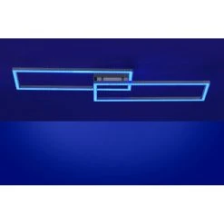 Leuchten Direkt Ls-MAXI Deckenleuchte LED Edelstahl, 1-flammig, Fernbedienung, Farbwechsler -Bürolampen Verkäufe leuchten direkt ls maxi deckenleuchte 16430 55 6