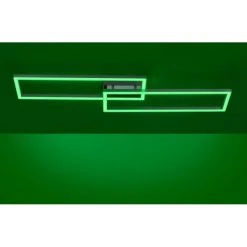 Leuchten Direkt Ls-MAXI Deckenleuchte LED Edelstahl, 1-flammig, Fernbedienung, Farbwechsler -Bürolampen Verkäufe leuchten direkt ls maxi deckenleuchte 16430 55 7