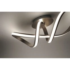 Leuchten Direkt Ls-MELINDA Deckenleuchte LED Edelstahl, 1-flammig, Fernbedienung, Farbwechsler -Bürolampen Verkäufe leuchten direkt ls melinda deckenleuchte 18431 55 5