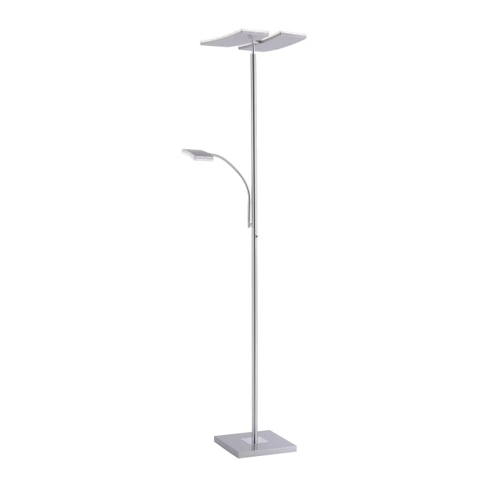 Leuchten Direkt Ls-RUBEN Stehleuchte LED Stahl gebürstet, 2-flammig, Fernbedienung, Farbwechsler 3 Leuchten Direkt Ls-RUBEN Stehleuchte LED Stahl gebürstet, 2-flammig, Fernbedienung, Farbwechsler – Bild 3