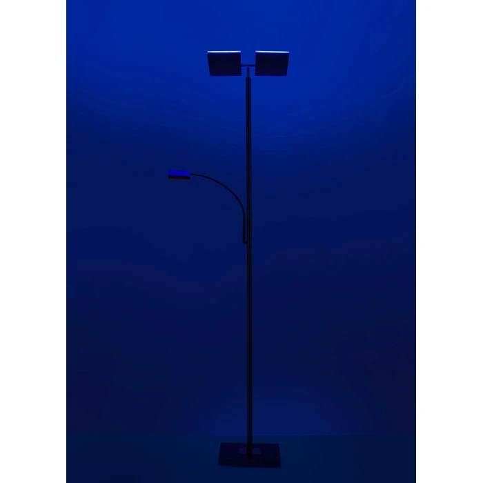 Leuchten Direkt Ls-RUBEN Stehleuchte LED Stahl gebürstet, 2-flammig, Fernbedienung, Farbwechsler 8 Leuchten Direkt Ls-RUBEN Stehleuchte LED Stahl gebürstet, 2-flammig, Fernbedienung, Farbwechsler – Bild 8