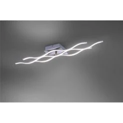 Leuchten Direkt Ls-WAVE Deckenleuchte LED Edelstahl, 3-flammig, Fernbedienung, Farbwechsler -Bürolampen Verkäufe leuchten direkt ls wave deckenleuchte 16266 55 3