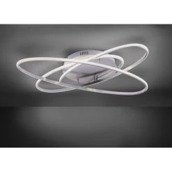 Leuchten Direkt MALIK Deckenleuchte LED Edelstahl, 1-flammig, Fernbedienung -Bürolampen Verkäufe leuchten direkt malik deckenleuchte 11535 55 4