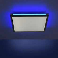 Leuchten Direkt MARIO Deckenleuchte LED Schwarz, 1-flammig, Fernbedienung, Farbwechsler -Bürolampen Verkäufe leuchten direkt mario deckenleuchte 11621 18 10