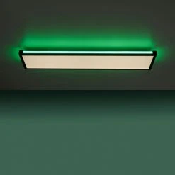 Leuchten Direkt MARIO Deckenleuchte LED Schwarz, 1-flammig, Fernbedienung, Farbwechsler -Bürolampen Verkäufe leuchten direkt mario deckenleuchte 11622 18 10