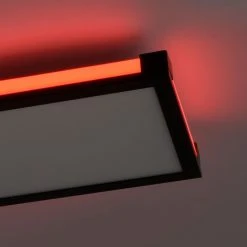 Leuchten Direkt MARIO Deckenleuchte LED Schwarz, 1-flammig, Fernbedienung, Farbwechsler -Bürolampen Verkäufe leuchten direkt mario deckenleuchte 11622 18 3