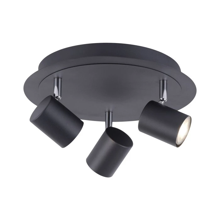 Leuchten Direkt TARIK Deckenleuchte LED Schwarz, 3-flammig 2 Leuchten Direkt TARIK Deckenleuchte LED Schwarz, 3-flammig – Bild 2