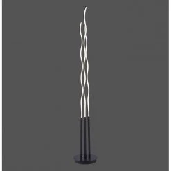 Leuchten Direkt WAVE Stehleuchte LED Schwarz, 3-flammig, Fernbedienung -Bürolampen Verkäufe leuchten direkt wave stehleuchte 15127 18 5