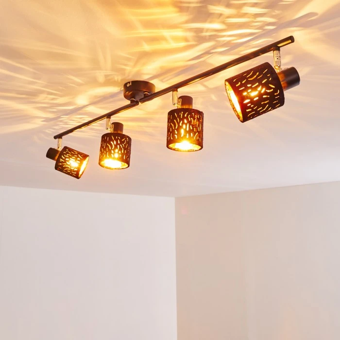 Hofstein Liared Deckenleuchte Schwarz, 4-flammig 14 Hofstein Liared Deckenleuchte Schwarz, 4-flammig – Bild 14