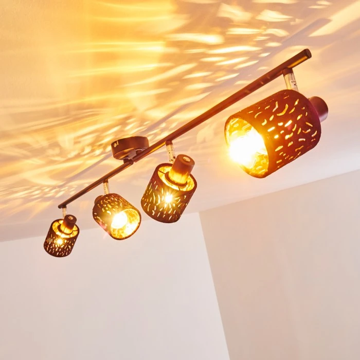 Hofstein Liared Deckenleuchte Schwarz, 4-flammig 5 Hofstein Liared Deckenleuchte Schwarz, 4-flammig – Bild 5