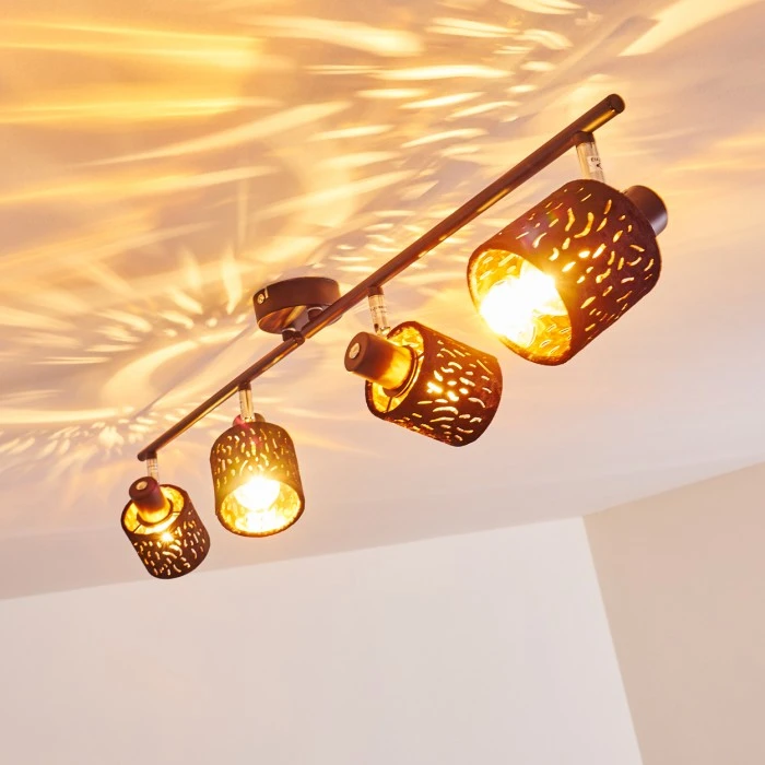 Hofstein Liared Deckenleuchte Schwarz, 4-flammig 7 Hofstein Liared Deckenleuchte Schwarz, 4-flammig – Bild 7