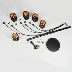 Hofstein Liared Stehleuchte Schwarz, 5-flammig 14 Hofstein Liared Stehleuchte Schwarz, 5-flammig -Bürolampen Verkäufe liared stehleuchte h3388006 4