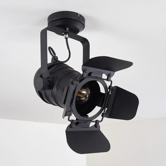 Hofstein Lichinga Deckenleuchte Schwarz, 1-flammig 16 Hofstein Lichinga Deckenleuchte Schwarz, 1-flammig – Bild 16