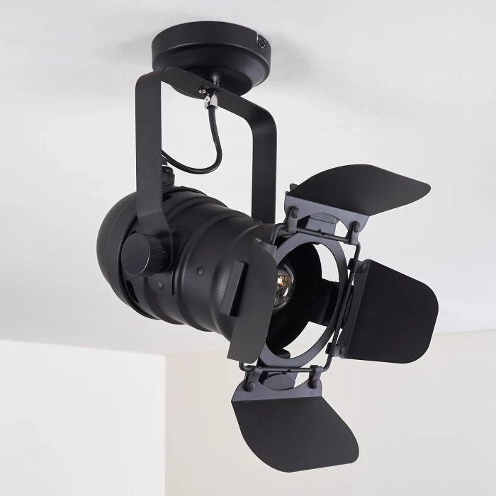 Hofstein Lichinga Deckenleuchte Schwarz, 1-flammig 19 Hofstein Lichinga Deckenleuchte Schwarz, 1-flammig – Bild 19