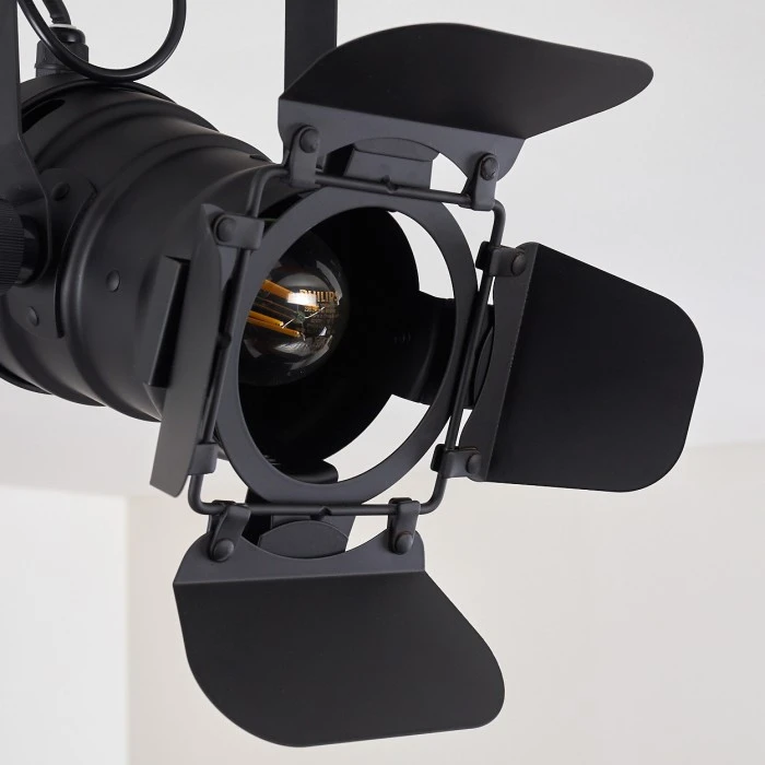 Hofstein Lichinga Deckenleuchte Schwarz, 1-flammig 9 Hofstein Lichinga Deckenleuchte Schwarz, 1-flammig – Bild 9